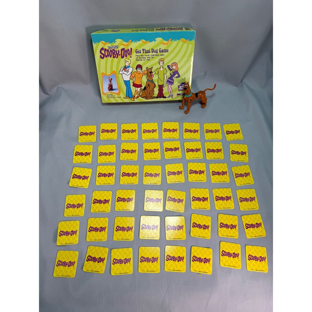 Scooby-Doo Get That Dog Game Cartoon Network Pressman Memory Match Game Vintage